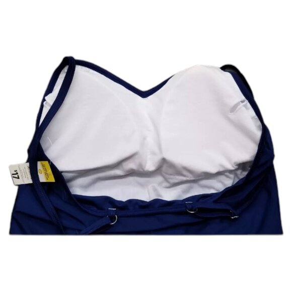 Womens One Piece Swimsuit Plus Size 2X Blue Ladies Bathing Suit Pool Beach - Picture 3 of 4